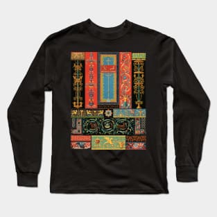 Greek-Roman Pattern Long Sleeve T-Shirt